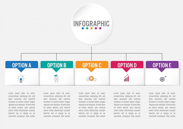 Plantilla de infografía de negocios