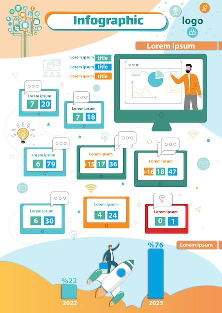 plantilla de infografía de negocios