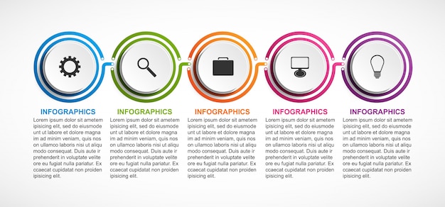 Plantilla de infografía de organización