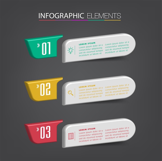 plantilla de infografía con pasos