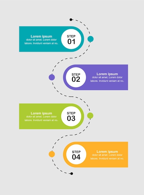 plantilla de infografía de presentación de negocios conjunto diagrama colorido con un círculo y un círculo
