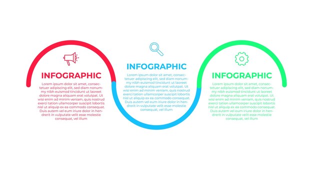 Plantilla de infografía de proceso de negocio EPS 10 Vector