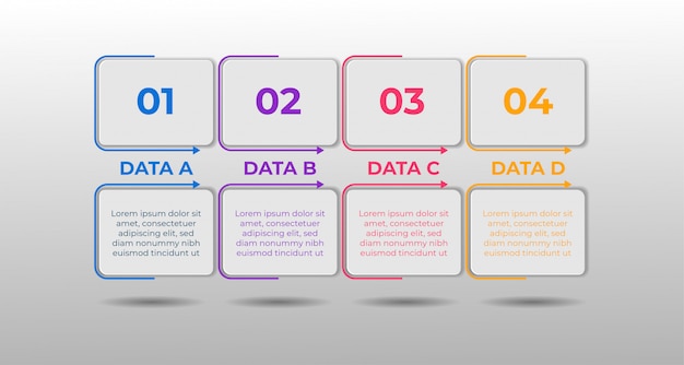Plantilla de infografía de selección de comparación de datos
