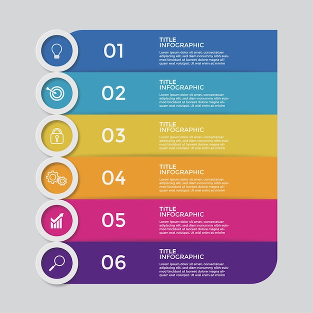 Plantilla de infografía simple