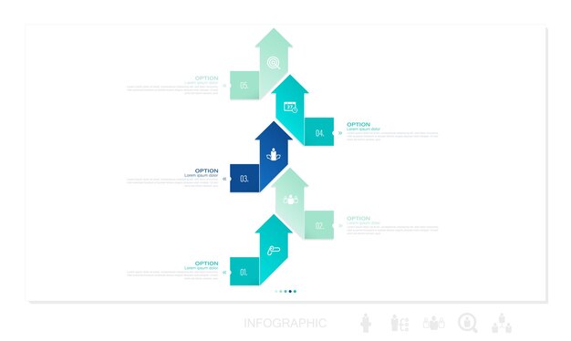 Plantilla de infografía vectorial