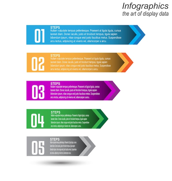 plantilla de infografía para la visualización y clasificación de datos y estadísticas modernas
