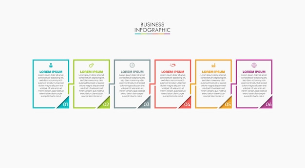 Plantilla de infografía de visualización de datos comerciales