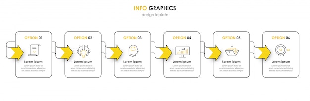 Vector plantilla de infografía