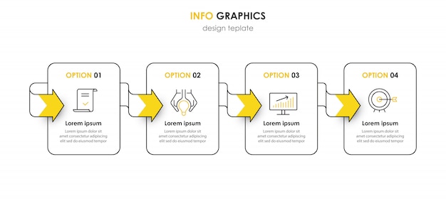 Vector plantilla de infografía