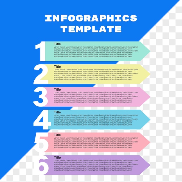 plantilla de infografías con color pastel