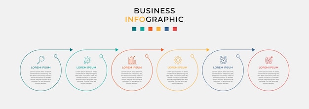plantilla de infografías comerciales mínimas