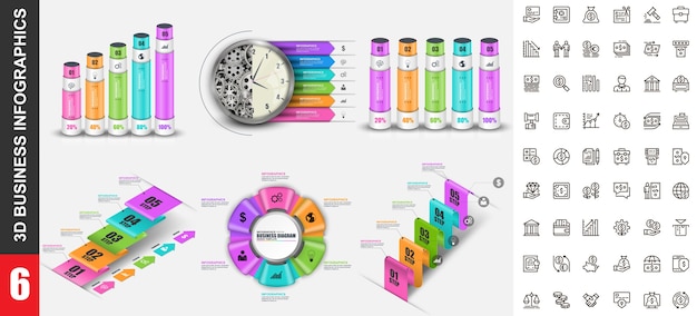 Plantilla de infografías modernas