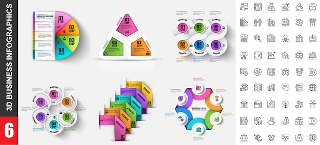 Plantilla de infografías modernas