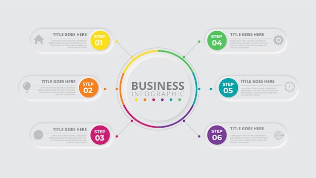 Plantilla de infografías de negocios