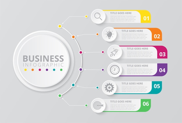 Plantilla de infografías de negocios