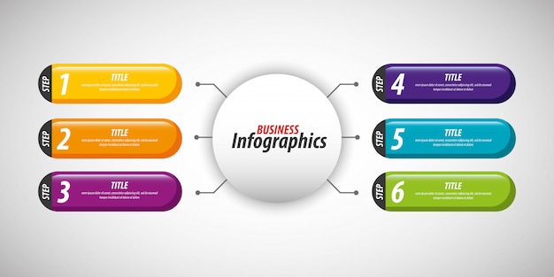 Plantilla de infografías de negocios