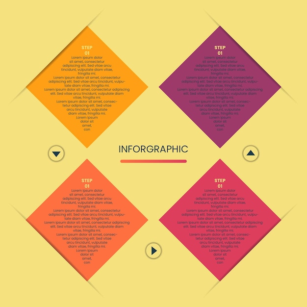 Vector plantilla infográfica editable