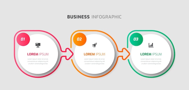 Plantilla infográfica de línea de tiempo vectorial con iconos de etiquetas circulares y 4 números para presentación