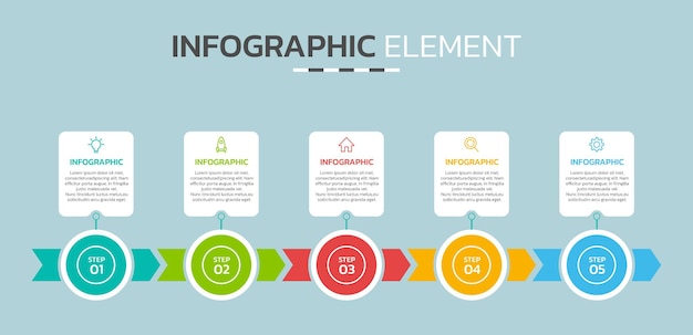Plantilla infográfica para plantilla de presentación de diagrama