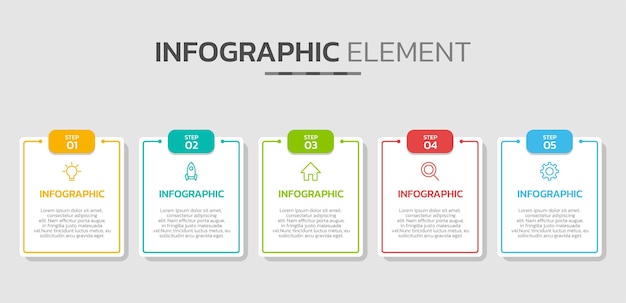 Plantilla infográfica para plantilla de presentación de diagrama