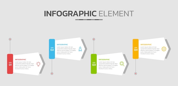 Plantilla infográfica para plantilla de presentación de diagrama