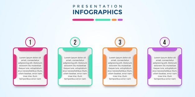 Plantilla infográfica de presentación editable