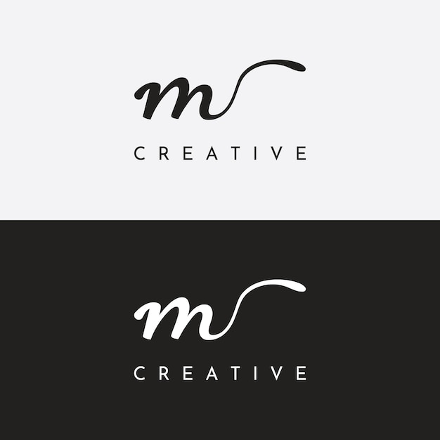 Plantilla inicial abstracta logo minimalista letra M elementSymbol de geometría moderna elegante única y lujosaDiseño de identidad empresarial corporativa
