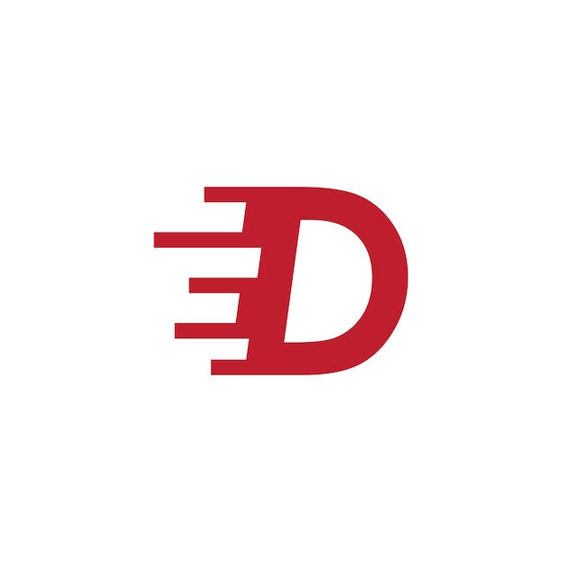 Una plantilla inicial del logotipo de la letra