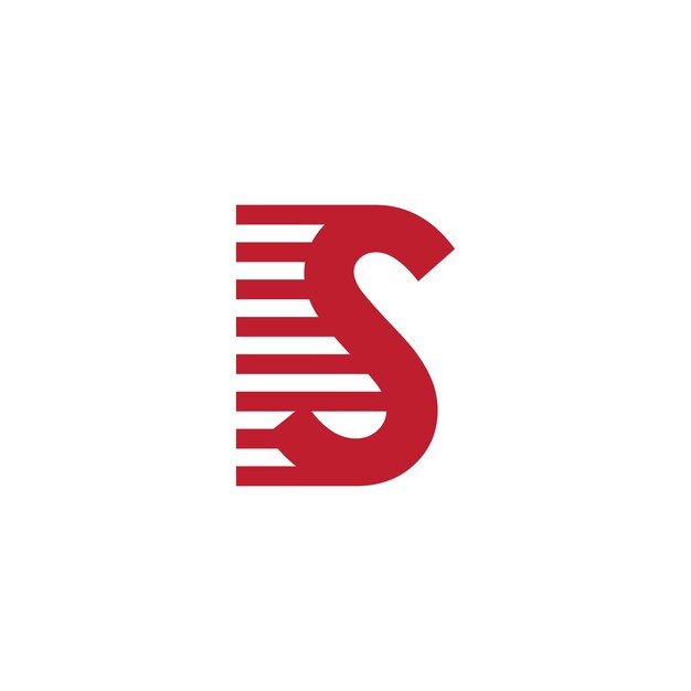Una plantilla inicial del logotipo de la letra