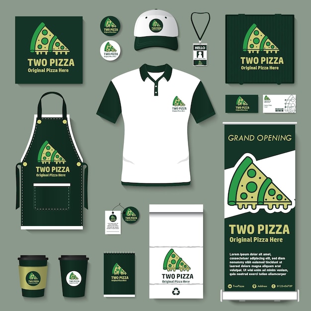 Plantilla de inicio corporativo para pizzería