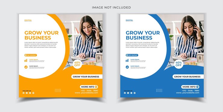 Plantilla de instagram y publicación de redes sociales de crecimiento empresarial