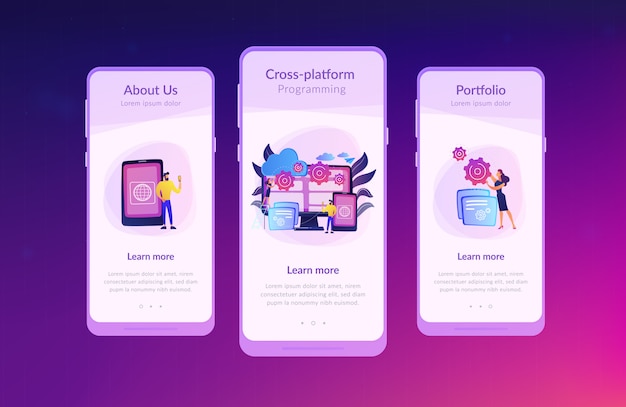 Plantilla de interfaz de aplicación de programación multiplataforma.