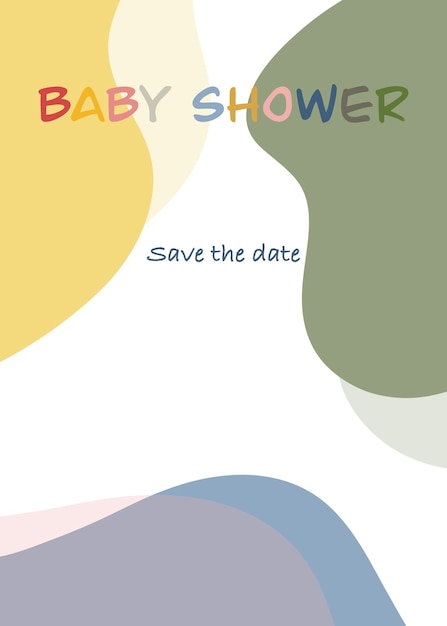 plantilla de invitación para la ducha de bebé