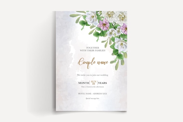 PLANTILLA DE INVITACIÓN FLORAL DE DESpedida de soltera