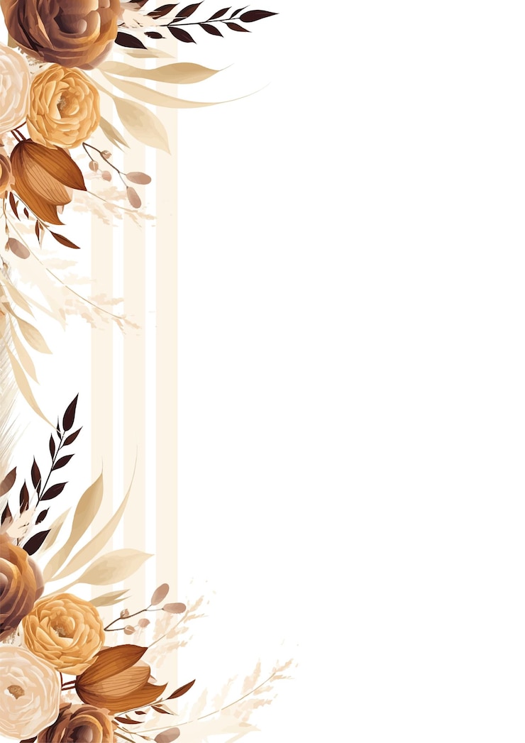 Vector plantilla de invitación de fondo de corona blanca y beige con flora y flor