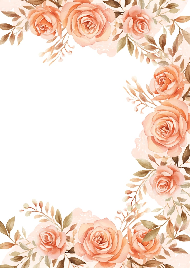 Vector plantilla de invitación moderna de fondo naranja con floral y flor