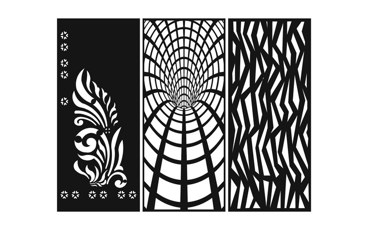Vector plantilla islámica decorativa con motivos geométricos y motivos florales.