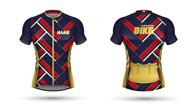 Vector plantilla de jersey de ciclismo