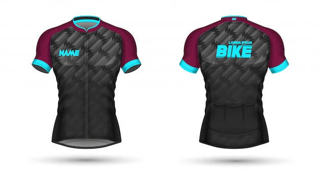 Plantilla de jersey de ciclismo