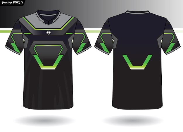 Vector plantilla de jersey deportivo para uniformes de equipo