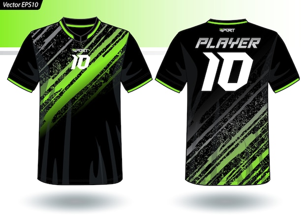 Vector plantilla de jersey deportivo para uniformes de equipo