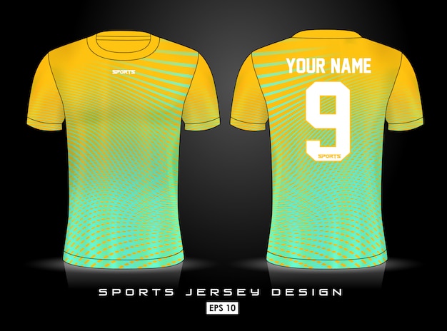 Plantilla de jersey deportivo