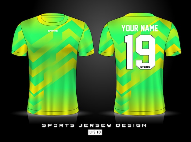 Plantilla de jersey deportivo