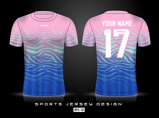 Vector plantilla de jersey deportivo