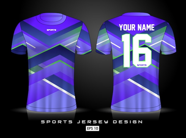 Vector plantilla de jersey deportivo