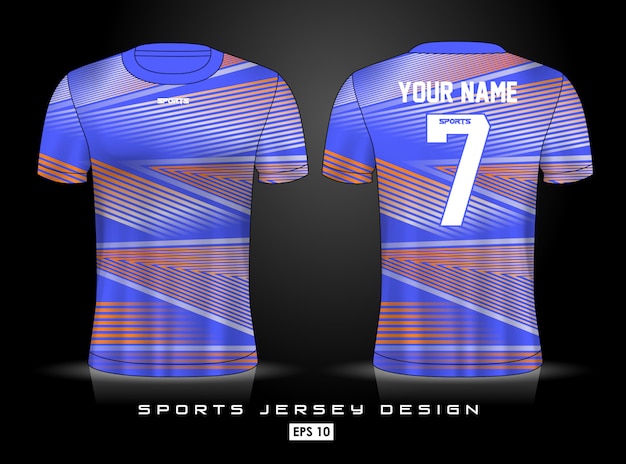 Vector plantilla de jersey deportivo