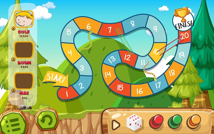 Vector plantilla de juego de contar números para niños