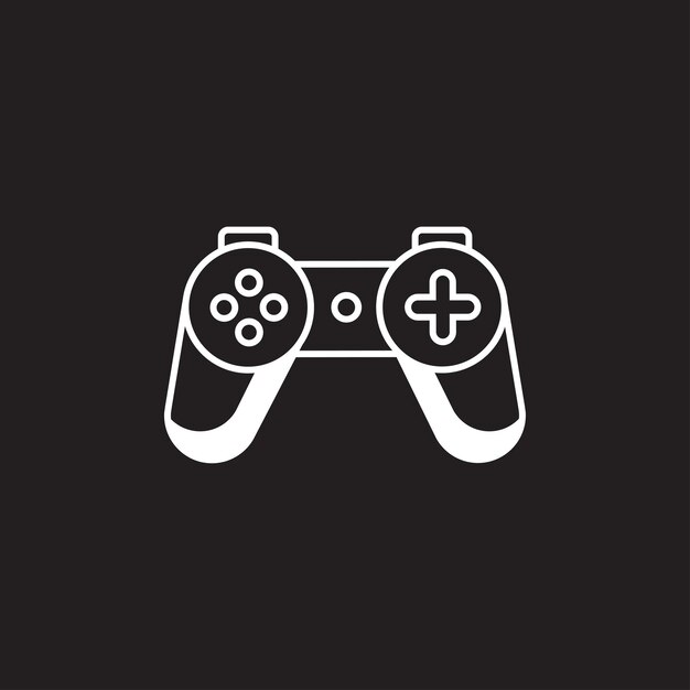 plantilla de juego vector de logotipo diseño de joystick icono botones estilizados del joystick diseño creativo