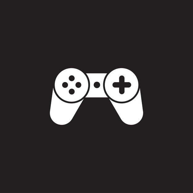 plantilla de juego vector de logotipo diseño de joystick icono botones estilizados del joystick diseño creativo