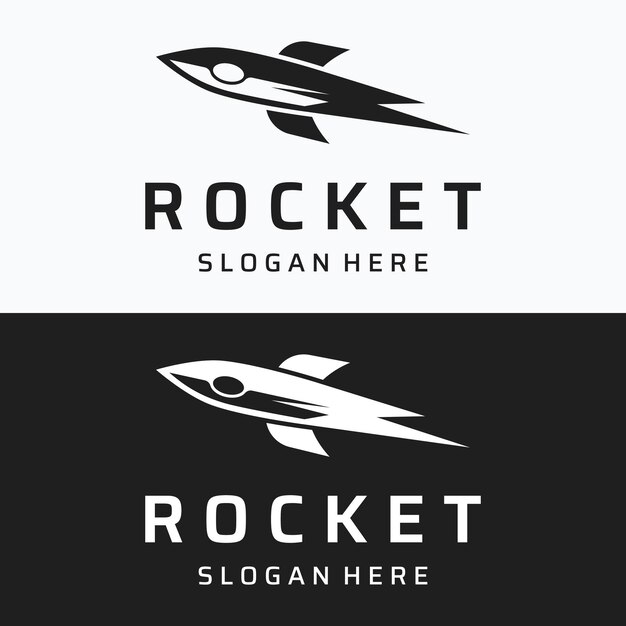 Plantilla de lanzamiento de logostarship de diseño de cohete creativo y moderno